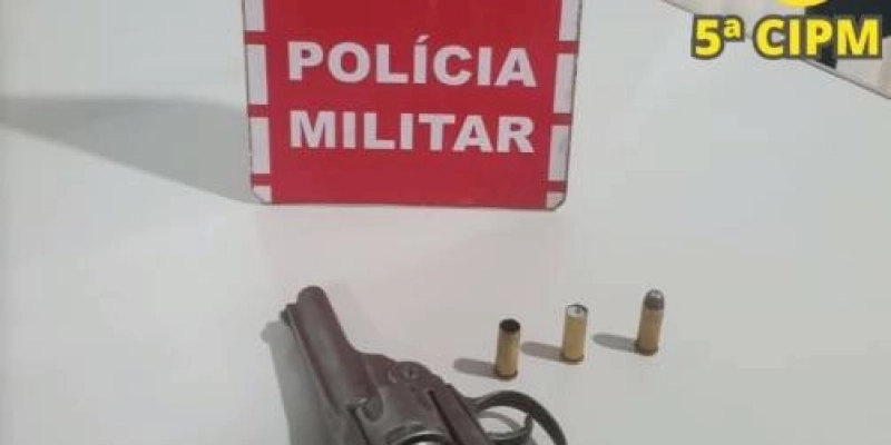 Homem acusado de efetuar disparo em via pública é preso pela PM, no Sertão