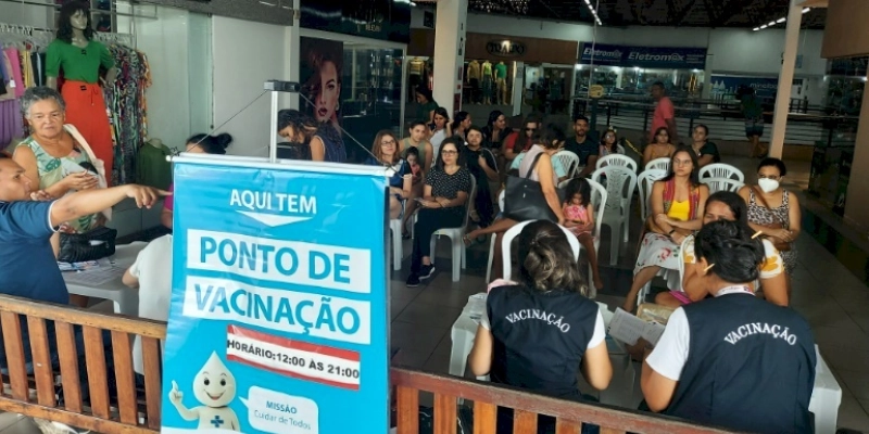 Prefeitura mantém programação com vacinação no Home Center Ferreira Costa e Shopping Sul