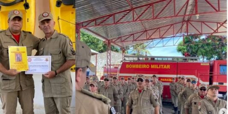 Formatura geral é realizada no Quartel do 5º Batalhão de Bombeiro Militar, em Cajazeiras; veja
