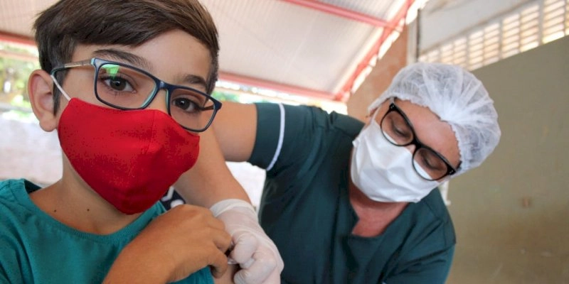Sousa é o quinto município que mais vacinou crianças contra a Covid-19 na Paraíba, foram 545 doses aplicadas 
