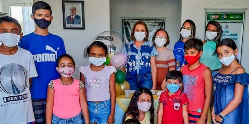 Crianças e adolescentes participam do dia D da Multivacinação em São José da Lagoa Tapada 
