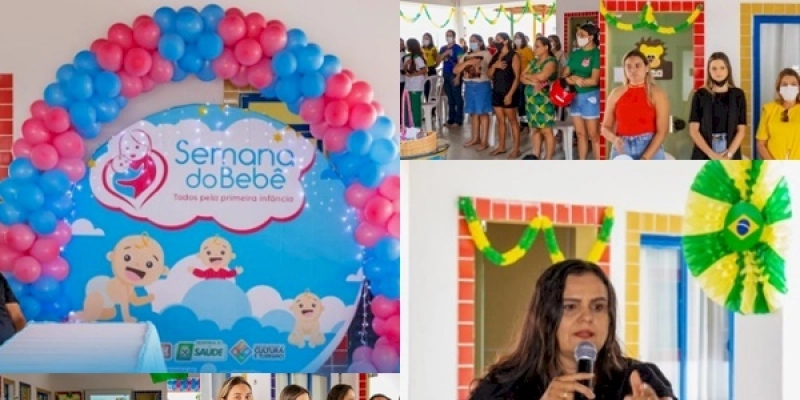 “Primeira Semana do Bebê” é iniciada com palestra na Creche Municipal Otilia Coura de Brito, em São José da Lagoa Tapada 