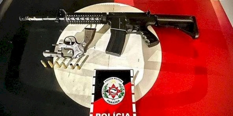 Polícia Militar, após confronto, apreende réplica de fuzil e arma de fogo no interior da Paraíba