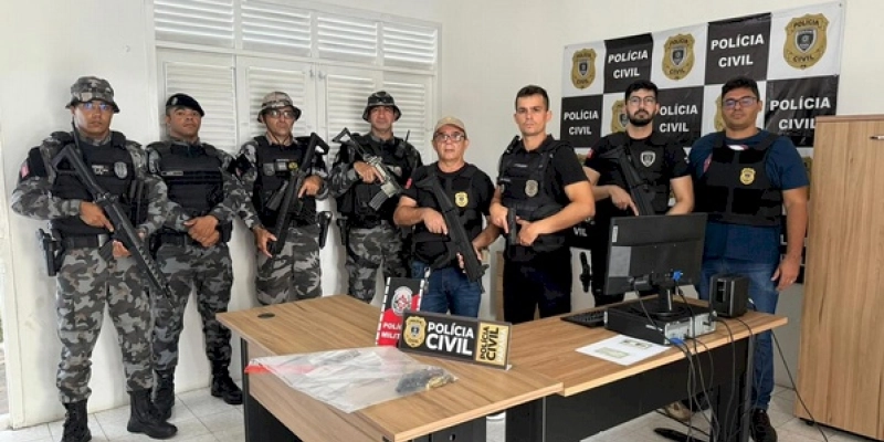 Ação conjunta das Polícias Militar e Civil resulta em prisões e apreensão de arma de fogo em Pombal