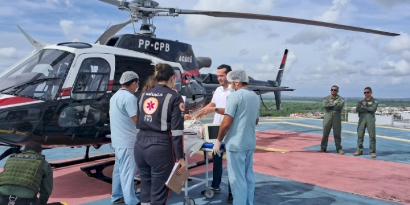 Transporte aeromédico transfere paciente com AVC Isquêmico, agiliza atendimento e evita sequelas graves