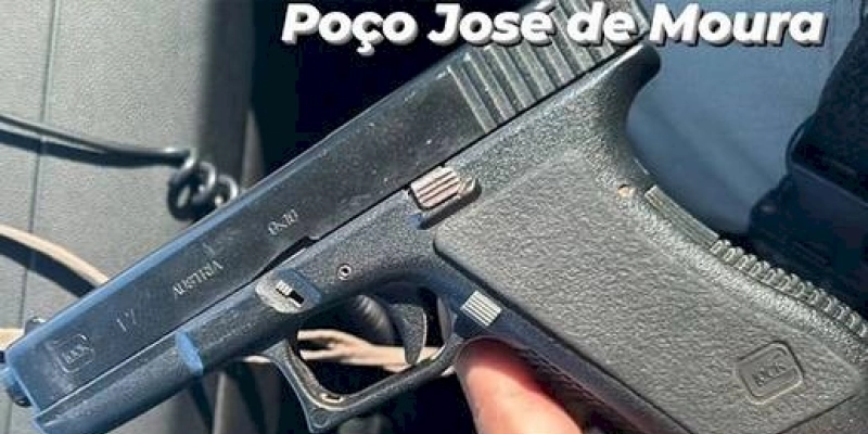 Arma de fogo é apreendida e suspeito preso, após denúncia, em Poço José de Moura