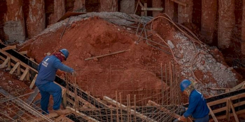 Construção registra elevada expansão da atividade e do emprego