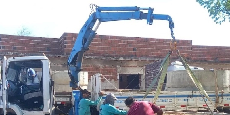 Iniciada construção de caixa d'água que será responsável pelo abastecimento na comunidade do Riachão, em Marizópolis 