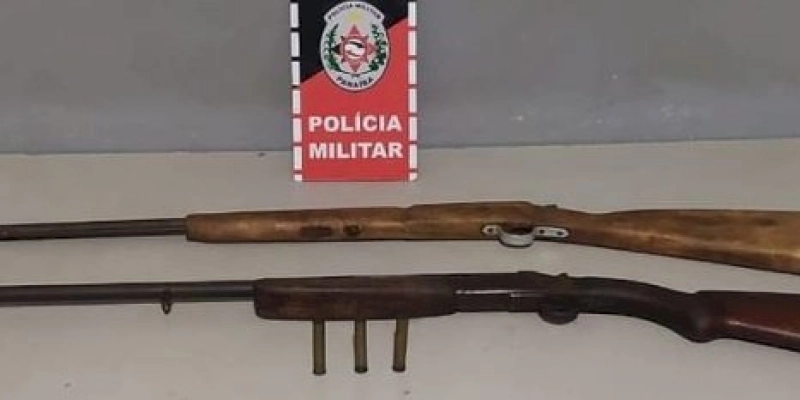 Polícia militar retira de circulação mais duas armas de fogo