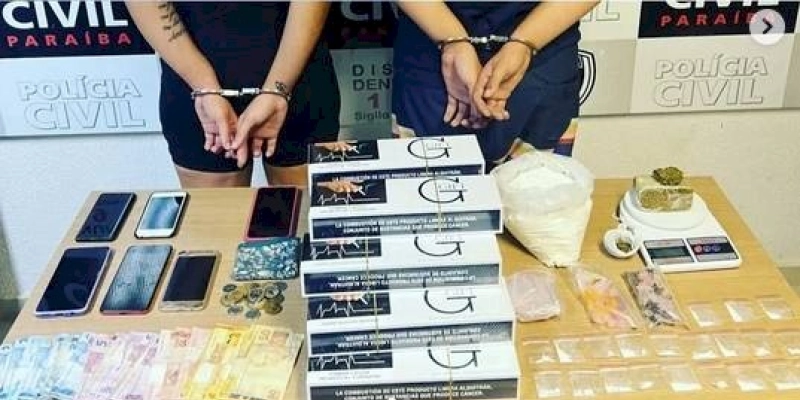 Casal de traficantes é preso e Boca de Fumo desarticulada em ação da Polícia Civil