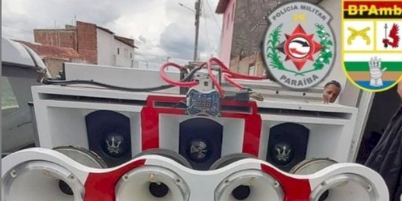Poluição Sonora: Polícia apreende aparelho de som e aplica multa de R$ 5.000,00, ao infrator 