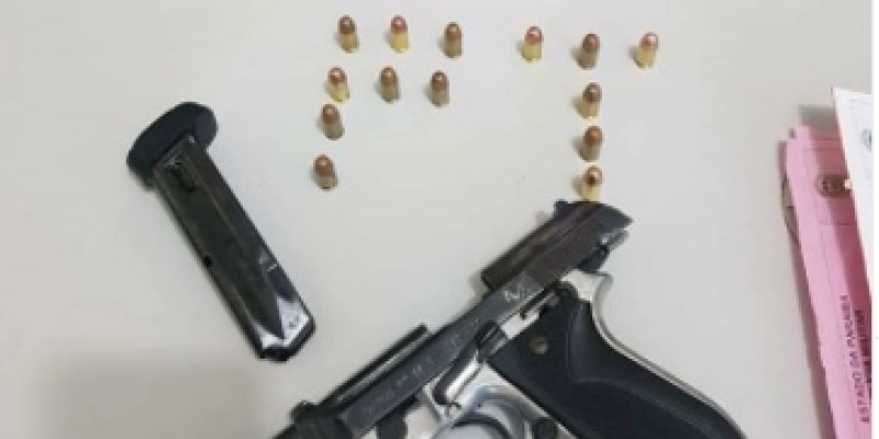 Foragido da Justiça é preso por policiais militares com arma de fogo, na PB 