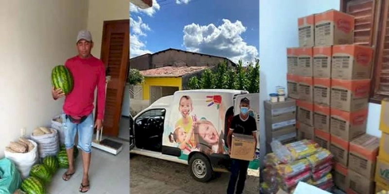 Prefeitura de São José de Piranhas realiza a entrega de alimentos a todos os alunos da Rede Municipal de Ensino