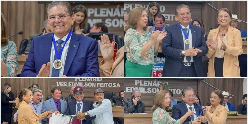Em Cajazeiras, Adriano Galdino é homenageado com a Medalha de Honra ao Mérito Legislativo da Câmara; Imagens 