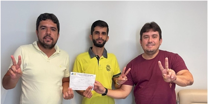 Allan ex-conselho tutelar deixa União Brasil para se filiar ao PSD em Sousa