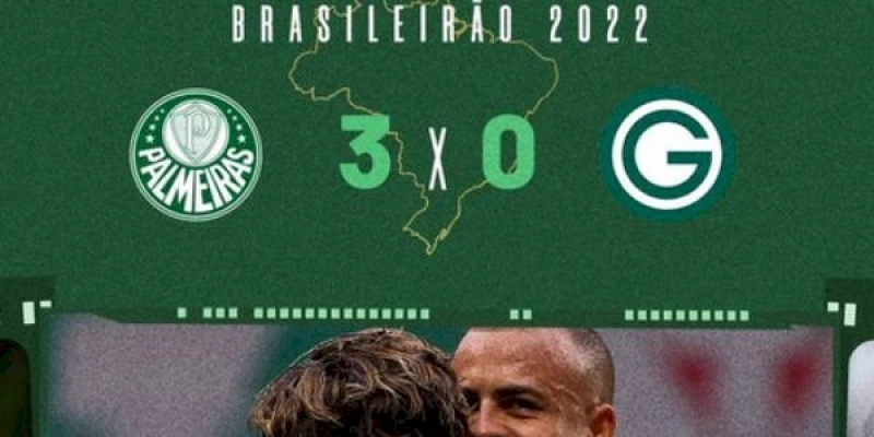 Palmeiras faz 3 a 0 no Goiás e se isola na liderança do Brasileirão