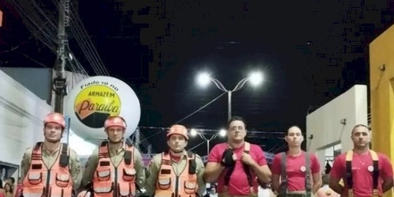 Bombeiros realizam prevenção na festa alusiva ao Carnaval 2024 dos municípios de Cajazeiras e Uiraúna