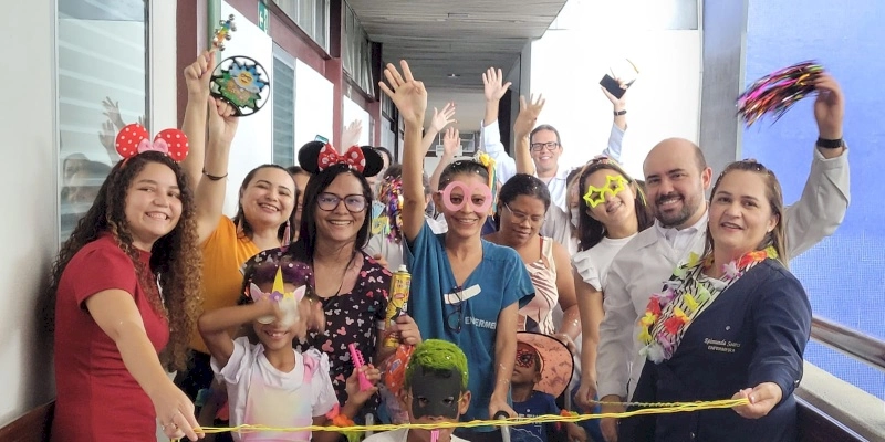 Crianças internadas no Trauma de João Pessoa participam de programação especial de carnaval