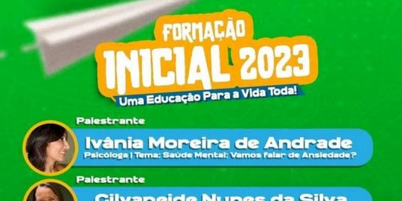 Secretaria de Educação realizará formação inicial para o ano letivo 2023, em Aparecida