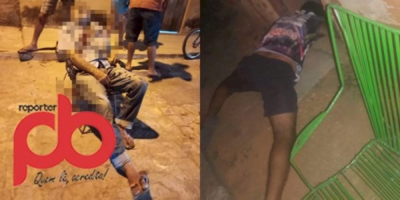 Pai e filho são assassinados a tiros por desconhecidos na cidade de Lagoa; imagens 
