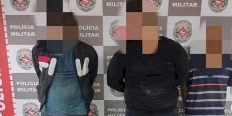 Polícia Militar prende, em flagrante, trio que tentava romper cofre de supermercado na Paraíba