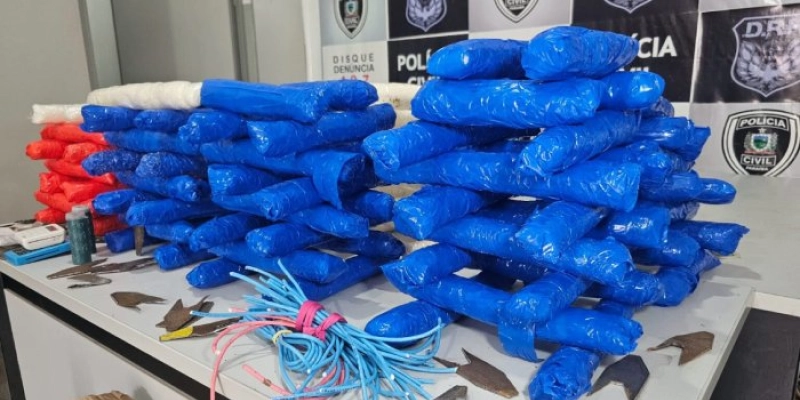 Polícia apreende mais de 100 bananas de dinamites no interior da Paraíba