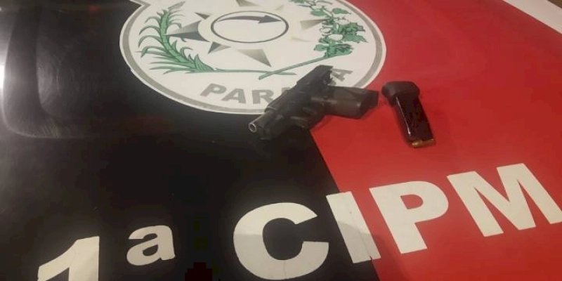 Polícia Militar prende suspeito por porte ilegal de armas na cidade de Alhandra