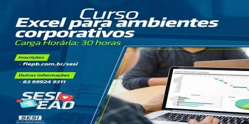 SESI PB lança curso Ead de Excel para ambientes corporativos