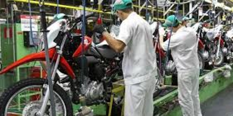 Produção de motocicletas cai 13,2% em 2020