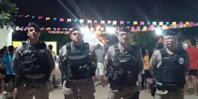 14º Batalhão garante segurança dos festejos juninos do Assentamento Acauã, em Aparecida