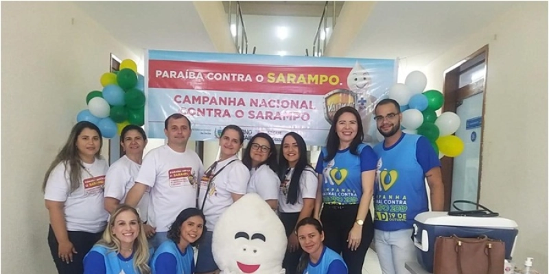 Quase 400 crianças do público-alvo foram imunizadas no Dia D da Campanha de Vacinação contra o Sarampo em Sousa