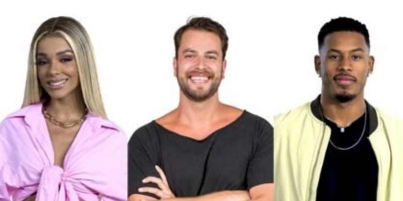Brunna, Gustavo e Paulo André formam o quinto paredão do BBB22