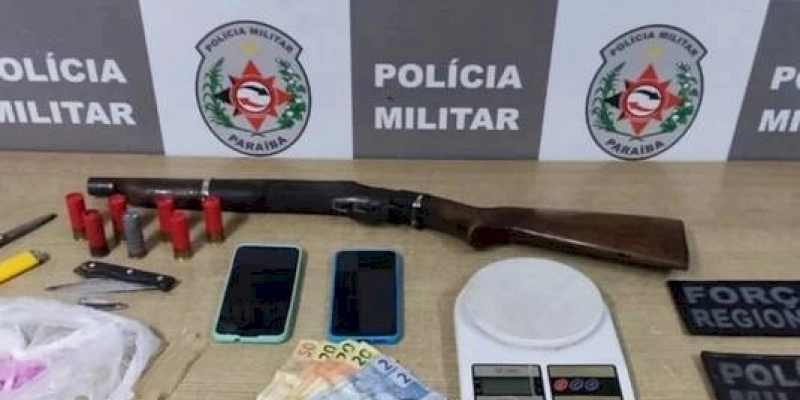 Polícia Militar prende jovem por porte ilegal de arma de fogo, durante rondas