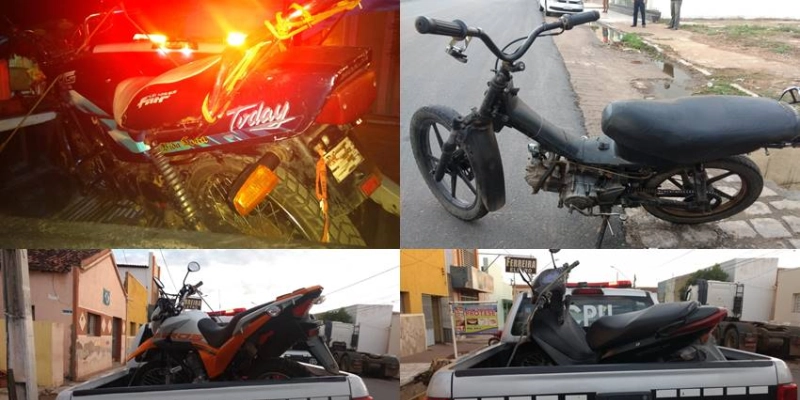 Blitz da Polícia Militar fecha Ruas e Bairros em Sousa e Aparecida, e apreende Motos irregulares