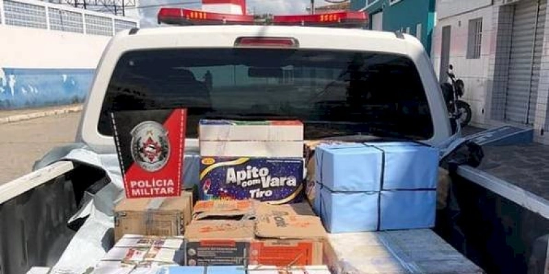 Ação integrada, Polícia Militar e Corpo de Bombeiros apreendem material ilegal no interior da PB