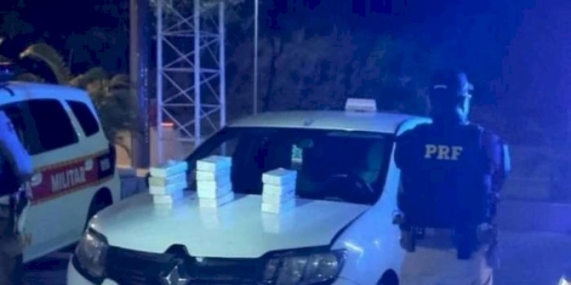 PRF apreende quase 14 kg de pasta base de cocaína em carro de taxista na BR-230