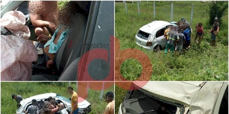 Homem fica gravemente ferido, após carro capotar na PB-359, entre Aparecida e São Francisco