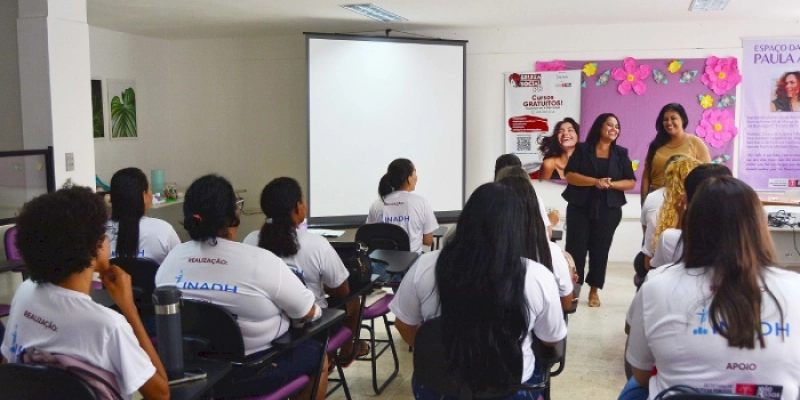 Mulheres sonham com novas perspectivas de vida no curso de Estética e Beleza promovido pela Prefeitura de João Pessoa