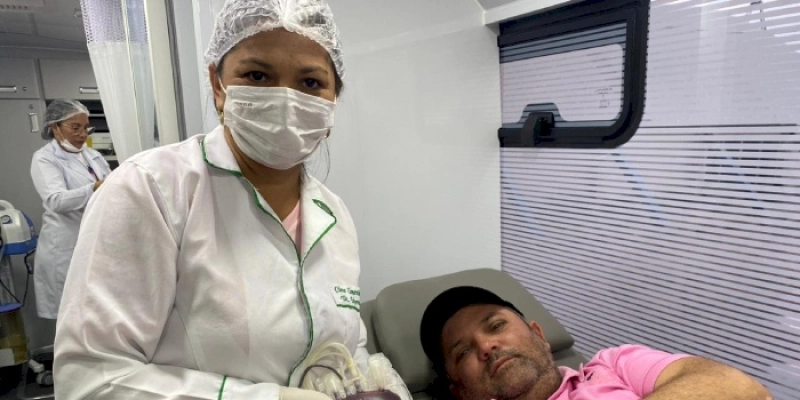 Unidade móvel do Hemocentro coleta mais de 80 bolsas de sangue em Princesa Isabel