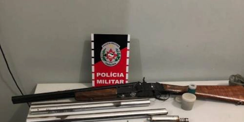 Várias armas são apreendidas durante ações da Polícia Militar nessa terça-feira