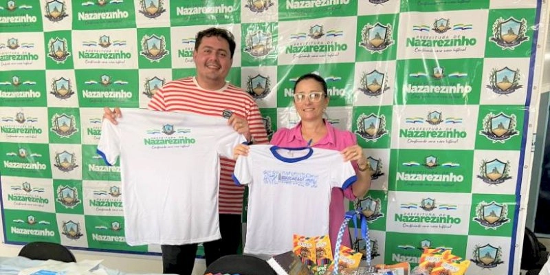NAZAREZINHO: Alunos recebem fardamentos, kits escolares, e Secretária de Educação manda recado: “Isso é inédito, temos merenda, e o dinheiro do piso salarial dos Professores”; Assista