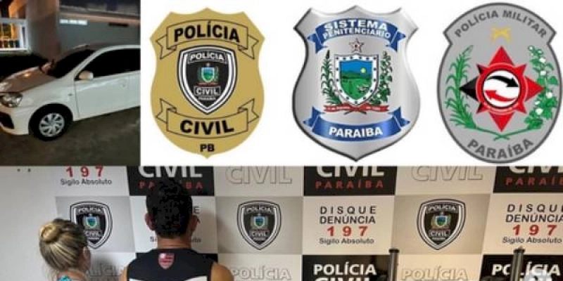 Polícia Civil prende em flagrante casal de arrombadores na Paraíba