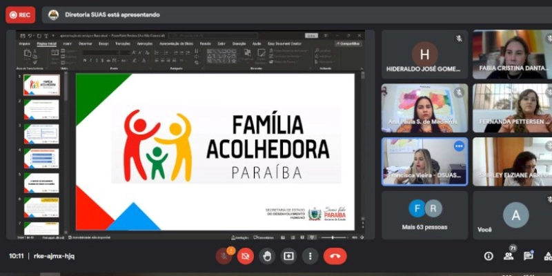 Sedh, MPPB e TJPB promovem encontro do Serviço de Família Acolhedora
