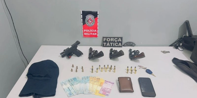 Polícia prende grupo que planejava ataque a tiros em cidade paraibana 