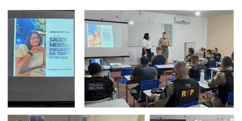 Policiais do 14º Batalhão participam de palestra sobre saúde mental em alusão ao “Janeiro Branco”