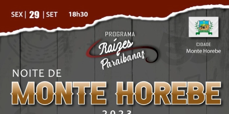 Programa “Raízes Paraibanas” do TCE-PB terá segunda edição contemplando a cidade de Monte Horebe  