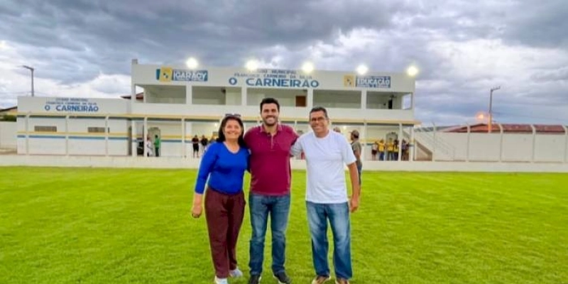 Wilson Filho visita obra do Estádio Municipal de Igaracy e prestigia festa de São Sebastião, em Catingueira
