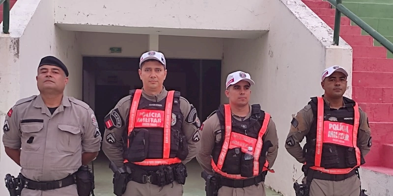 Polícia Militar garante a segurança jogo entre o Pombal Esporte Clube e Atlético de Cajazeiras
