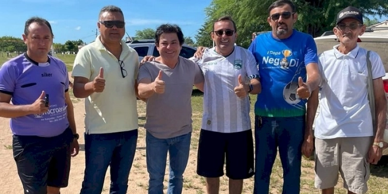 Radamés Estrela participa da abertura da VI Copa Nego Di de Futebol Amador na Zona Rural de Sousa