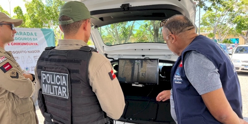 Saúde e Forças de Segurança da Paraíba realizam monitoramento com drone para identificar focos de dengue